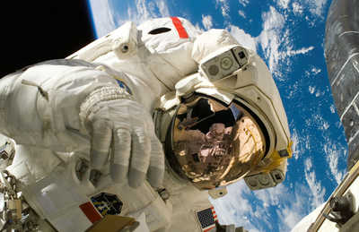 Astronaut at work